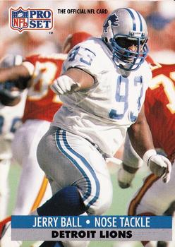 Jerry Ball Detroit Lions 1991 Pro set NFL #146